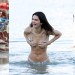 Kendall Jenner - bikini candids at a Beach in Mykonos, Greece