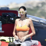 Melissa Satta - bikini candids on a yacht in Sardinia